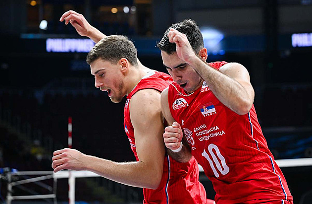 Čeští volejbalisté potřebují porazit Čínu, srbská výhra nad Brazílií jim nepomohla