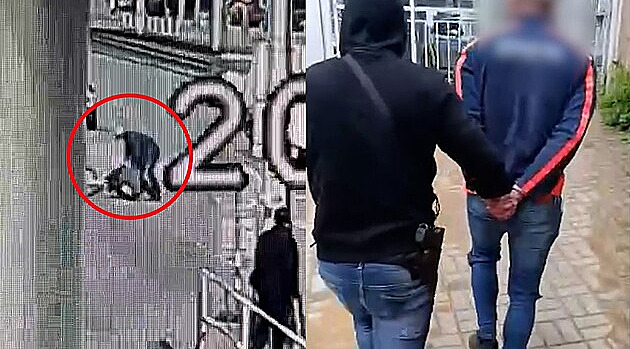 VIDEO: Na ulici drsně zbil a oloupil muže. Policie dopadla recidivistu